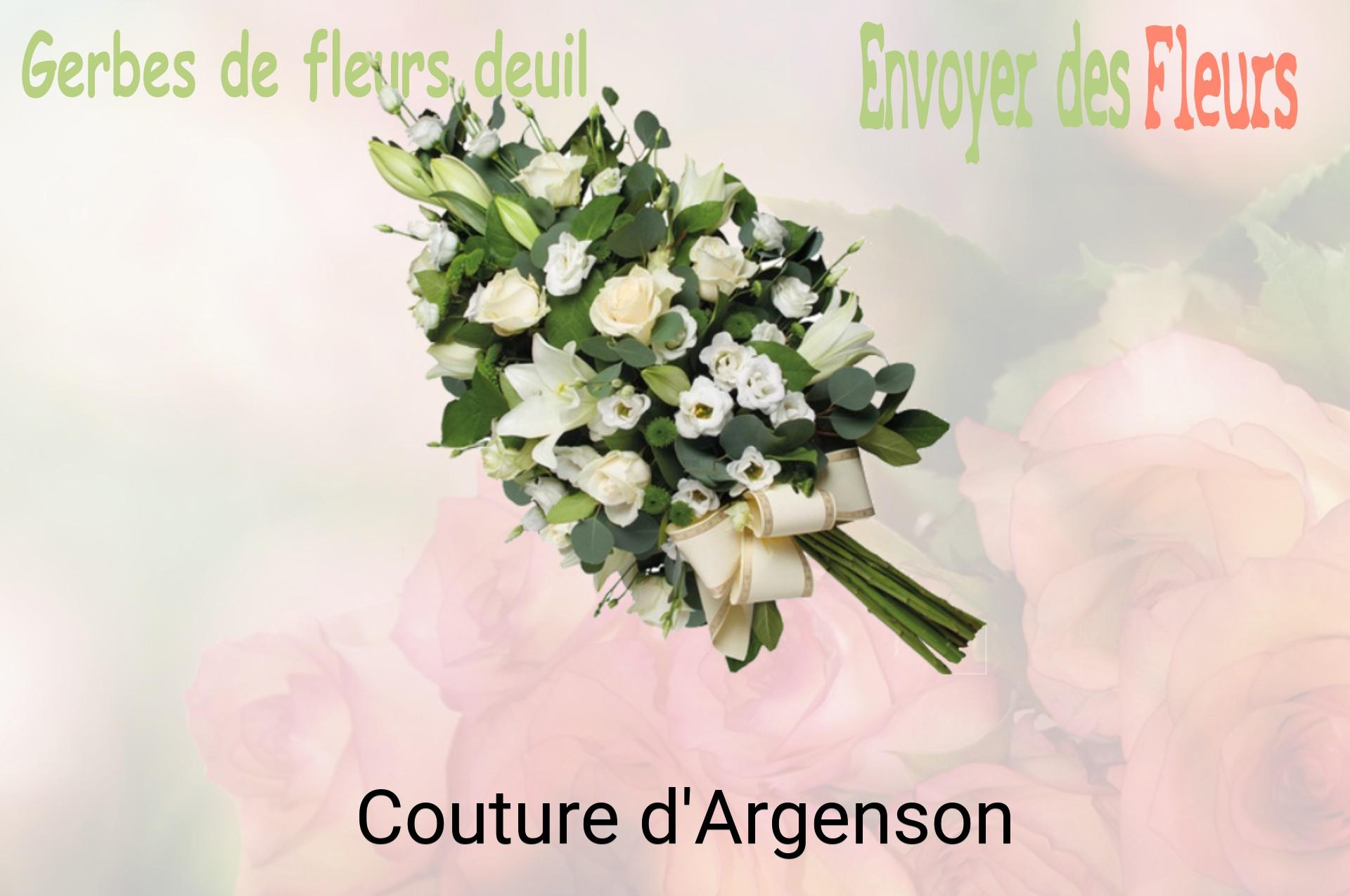 Gerbe de fleurs de deuil livrée à Couture-d'Argenson